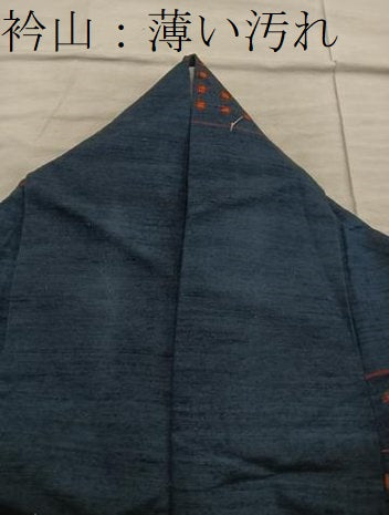 平和屋着物■上質な紬　絣文様　正絹　逸品　BAAX8333mz
