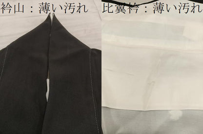 平和屋着物■豪華黒留袖　作家物　駒刺繍　鴛鴦枝花文　金彩　正絹　逸品　BAAX8340mz