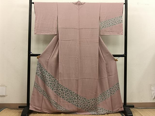 平和屋着物■訪問着　絞り　幾何学文様　正絹　逸品　未使用　BAAX8343mz