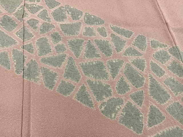 平和屋着物■訪問着　絞り　幾何学文様　正絹　逸品　未使用　BAAX8343mz