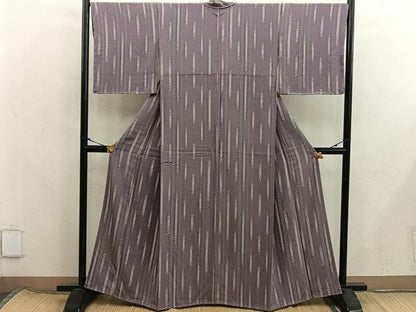 平和屋着物■上質な小紋　幾何学文様　正絹　逸品　未使用　BAAX8356mz