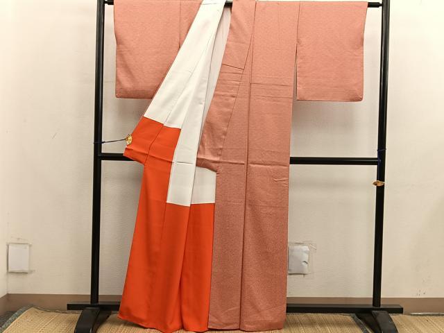 平和屋着物■江戸小紋　鮫小紋柄　正絹　逸品　BAAX8357mz