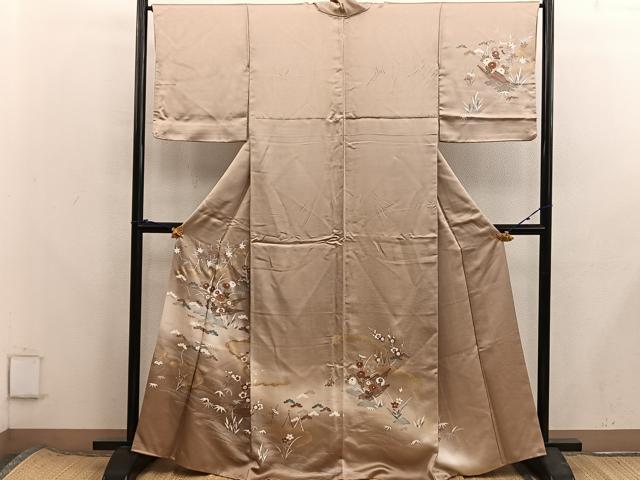 平和屋着物■訪問着　船花文　暈し染め　金彩　正絹　逸品　BAAX8359mz