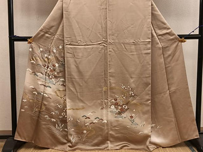 平和屋着物■訪問着　船花文　暈し染め　金彩　正絹　逸品　BAAX8359mz