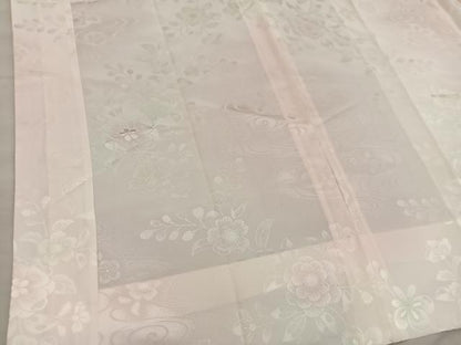 平和屋着物■長襦袢　無双仕立て　流水花地紋　暈し染め　正絹　逸品　BAAX8363mz