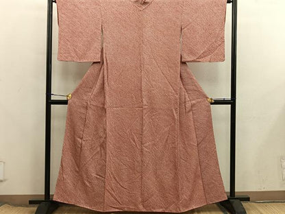 平和屋着物■大変加工の良い総絞り小紋　総絞り　正絹　逸品　BAAX8365mz