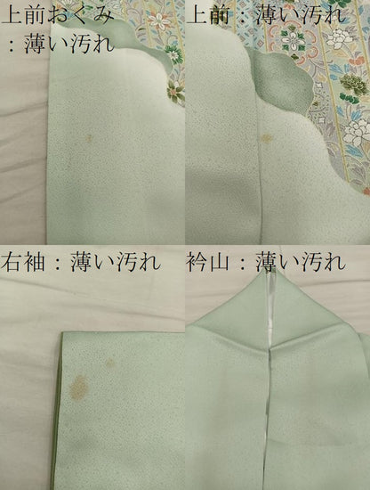 平和屋着物■訪問着　草花文　暈し染め　正絹　逸品　BAAX8372mz