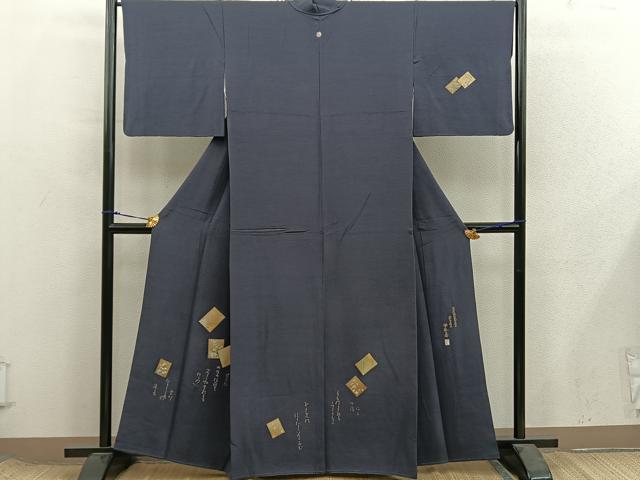 平和屋着物■友禅師・京の名工・伝統工芸士・樽本伊勢蔵　訪問着　色紙重ね花文　金彩　正絹　逸品　BAAX8378mz