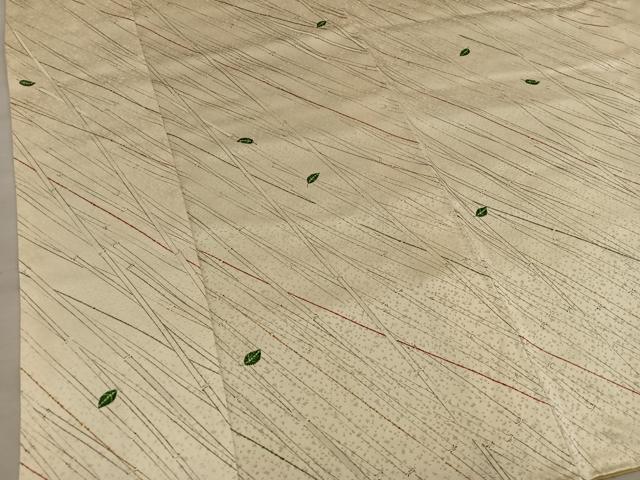 平和屋着物■上質な小紋　舞葉文　正絹　逸品　BAAX8380mz