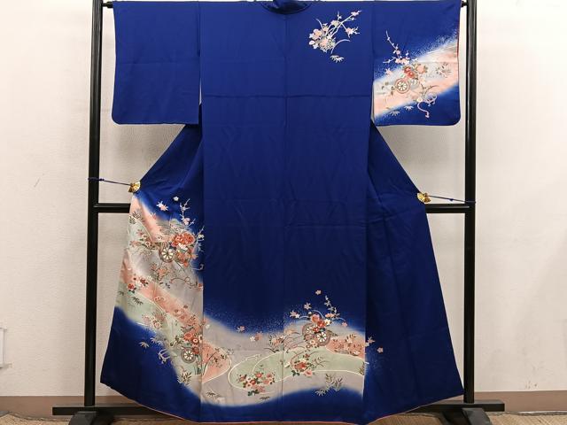 平和屋着物■訪問着　花車文　暈し染め　金彩　正絹　逸品　BAAX8383mz