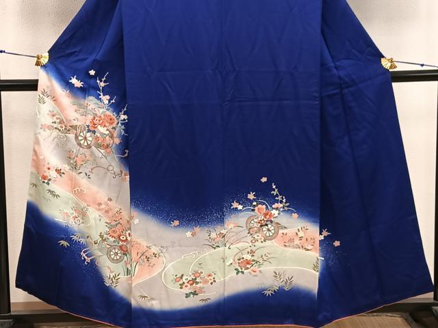 平和屋着物■訪問着　花車文　暈し染め　金彩　正絹　逸品　BAAX8383mz