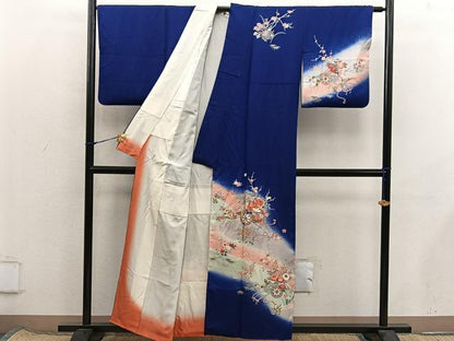 平和屋着物■訪問着　花車文　暈し染め　金彩　正絹　逸品　BAAX8383mz
