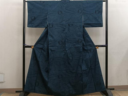 平和屋着物■上質な紬　舞蝶文　正絹　逸品　BAAX8393mz