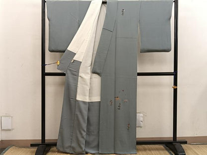 平和屋着物■訪問着　総刺繍　動物花文　金糸　鬼しぼ縮緬　ますいわ屋扱い　正絹　逸品　BAAX8397mz