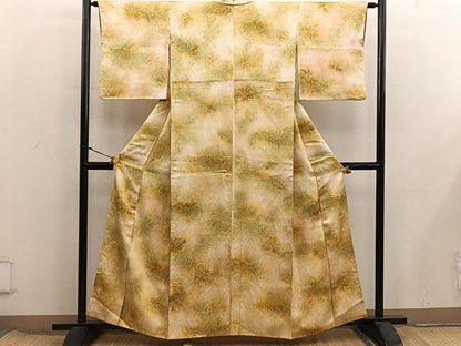 平和屋着物■上質な小紋　草花文　正絹　逸品　BAAX8399mz
