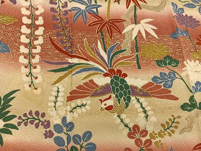 平和屋着物■訪問着　鳳凰花文　暈し染め　金彩　正絹　逸品　BAAX8405mz