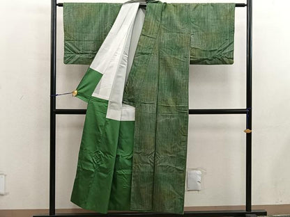 平和屋着物■上質な紬　霞文　正絹　逸品　BAAX8408mz