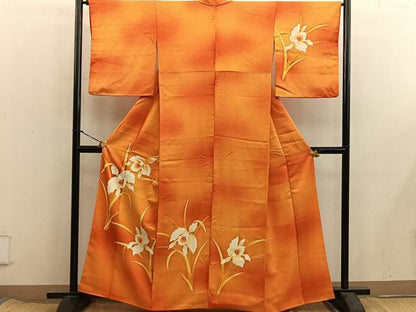 平和屋着物■訪問着　カトレア　暈し染め　正絹　逸品　BAAX8411mz