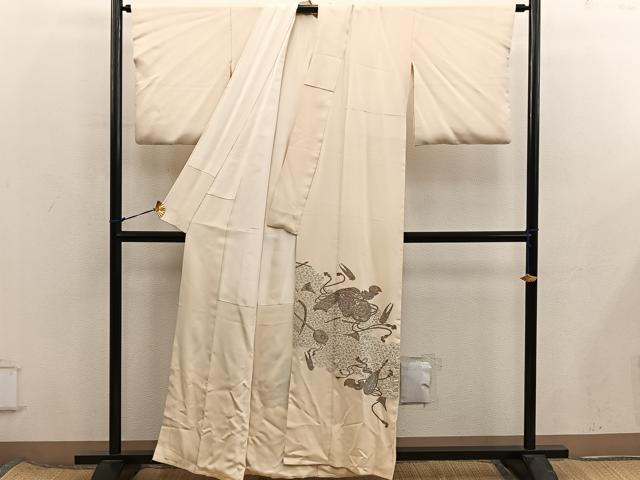 平和屋着物■訪問着　寿光織　楽器文　金糸　正絹　逸品　BAAX8418mz
