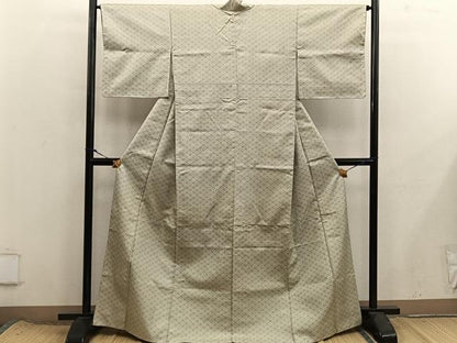 平和屋着物■上質な紬　菱　正絹　逸品　BAAX8430mz