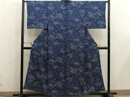 平和屋着物■上質な小紋　幾何学文様　正絹　逸品　BAAX8439mz