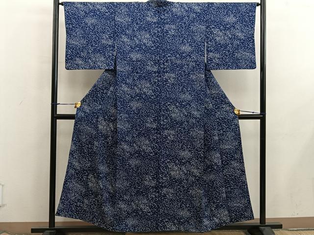 平和屋着物■上質な小紋　幾何学文様　正絹　逸品　BAAX8439mz