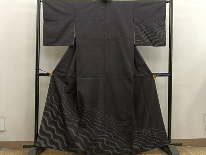 平和屋着物■訪問着　流水文　正絹　逸品　BAAX8442mz