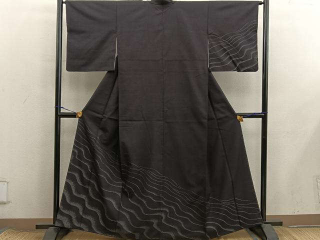 平和屋着物■訪問着　流水文　正絹　逸品　BAAX8442mz