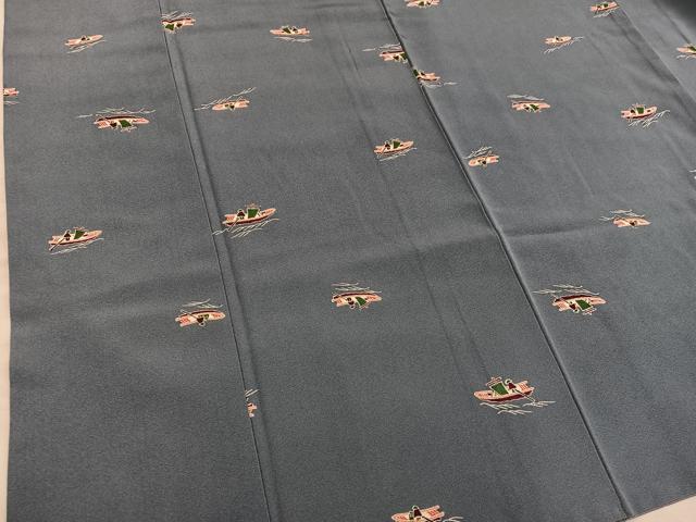 平和屋着物■上質な小紋　人物文　正絹　逸品　BAAX8445mz