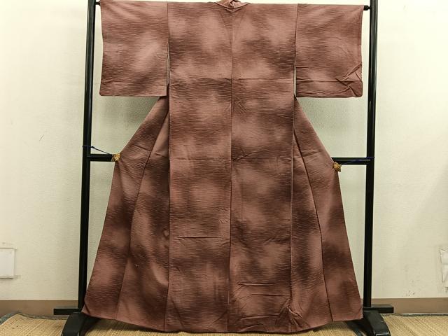 平和屋着物■上質な紬　霞文　正絹　逸品　BAAX8446mz