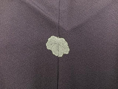 平和屋着物■上質な色無地　濃色　正絹　逸品　BAAX8450mz