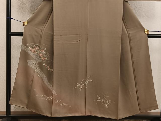 平和屋着物■訪問着　菊花文　暈し染め　正絹　逸品　BAAX8455mz