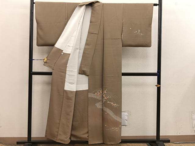 平和屋着物■訪問着　菊花文　暈し染め　正絹　逸品　BAAX8455mz