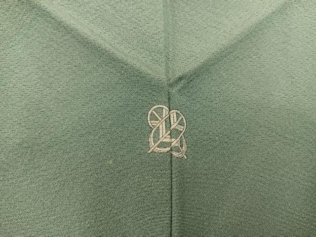 平和屋着物■上質な色無地　鶸茶色　正絹　逸品　BAAX8470mz