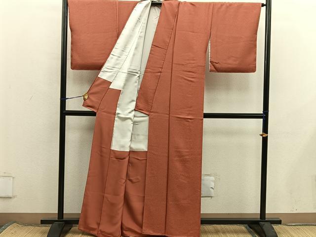 平和屋着物■伝統工芸師　服部光擴　江戸小紋　鮫小紋柄　正絹　逸品　未使用　BAAX8479mz
