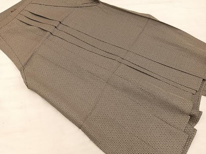 平和屋着物●男性　行灯袴　亀甲文　正絹　逸品　BAAX8481mz