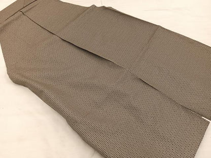 平和屋着物●男性　行灯袴　亀甲文　正絹　逸品　BAAX8481mz