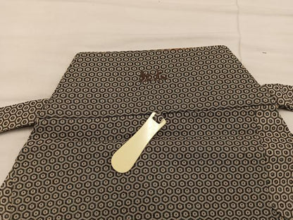 平和屋着物●男性　行灯袴　亀甲文　正絹　逸品　BAAX8481mz