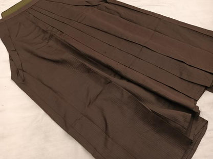 平和屋着物▼男性　行灯袴　縞　正絹　逸品　BAAX8482mz