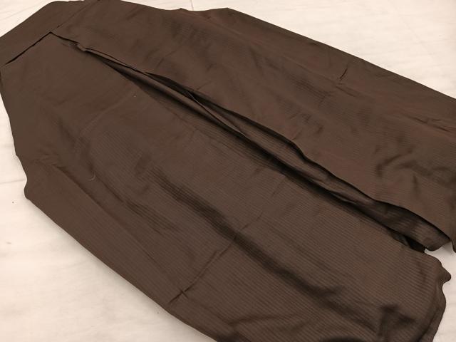 平和屋着物▼男性　行灯袴　縞　正絹　逸品　BAAX8482mz