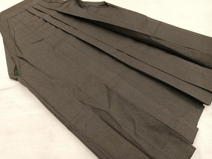 平和屋着物●男性　行灯袴　幾何学文様　正絹　逸品　BAAX8483mz