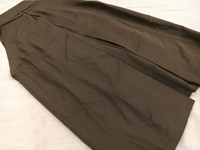 平和屋着物▼男性　行灯袴　縞　正絹　逸品　BAAX8484mz