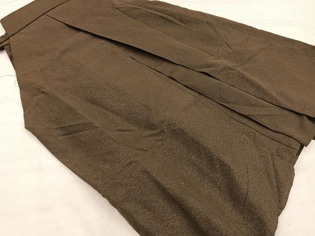 平和屋着物●男性　行灯袴　媚茶色　正絹　逸品　BAAX8485mz