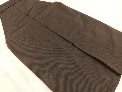 平和屋着物●男性　行灯袴　縞　正絹　逸品　BAAX8490mz