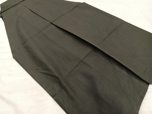 平和屋着物●男性　行灯袴　縞　正絹　逸品　BAAX8493mz