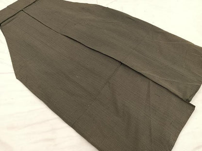 平和屋着物▼男性　行灯袴　縞　正絹　逸品　BAAX8495mz
