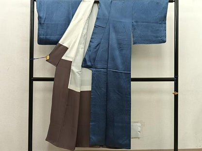 平和屋着物■上質な小紋　霞文　正絹　逸品　BAAX8501mz
