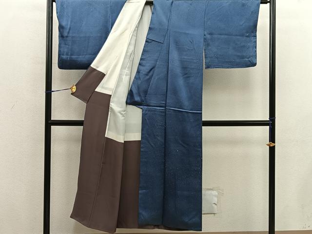 平和屋着物■上質な小紋　霞文　正絹　逸品　BAAX8501mz