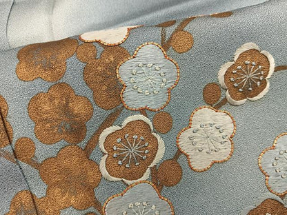 平和屋着物■訪問着　駒刺繍　枝梅文　暈し染め　金彩　正絹　逸品　未使用　BAAX8511mz