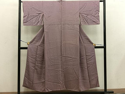 平和屋着物■上質な色無地　煎茶色　正絹　逸品　BAAX8516mz